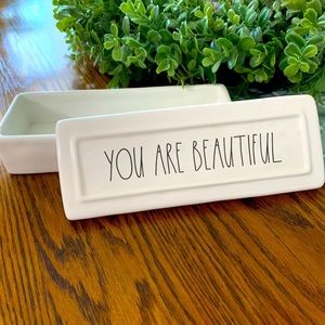 Rae Dunn You are Beautiful Long Jewelry Box